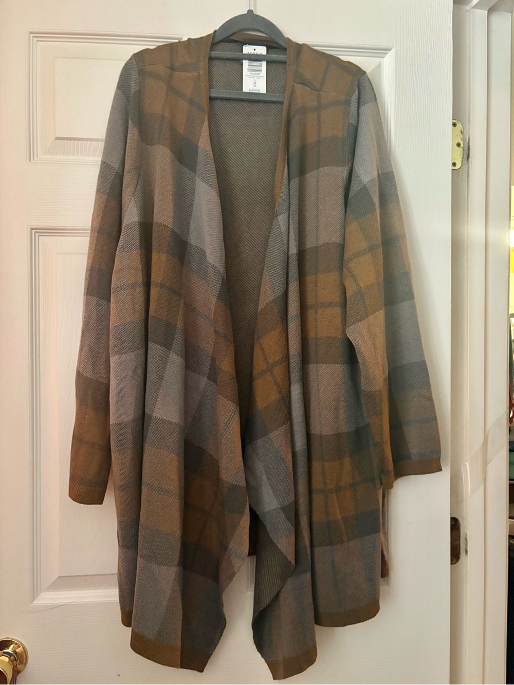 Torrid Outlander Series tartan open drape cardigan cardi Sz 3X NWT